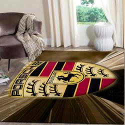 Posche Logo Supercars Area Rugs Living Room Carpet Fn131202 Rug Regtangle Carpet Floor Decor Home Decor