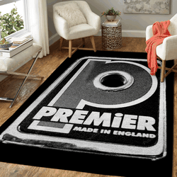Premier Drum Badge Drums Music Art For Fans Area Rug Living Room Carpet Rug Regtangle Carpet Floor Decor Home Decor