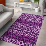 purple cheetah leopard pattern print area rug living room rug home decor 0
