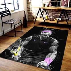 Rafael Nadal Rug Sports Tennis Inspired Sport Sport Decor Carpet Decor