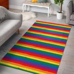 rainbow flag lgbt patterm print area rug living room rug home decor 0