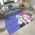 re zero area rugs rem ram anime living room carpet home rug regtangle carpet floor decor home decor 0