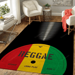 Reggae Vinyl Music Art For Fans Area Rug Living Room Carpet Rug Regtangle Carpet Floor Decor Home Decor