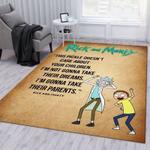 rick and morty 110 area rug living room and bed room rug rug regtangle carpet floor decor home decor 0