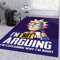 Rick And Morty 56 Area Rug Living Room And Bed Room Rug Rug Regtangle Carpet Floor Decor Home Decor