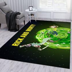Rick And Morty 64 Area Rug Living Room And Bed Room Rug Rug Regtangle Carpet Floor Decor Home Decor