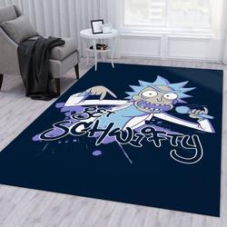 Rick And Morty Get Schwifty Rick Area Rug Living Room And Bed Room Rug Rug Regtangle Carpet Floor Decor Home Decor