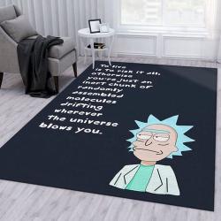 Rick And Morty Rug Bedroom Rug Christmas Gift Us Decor Living Room Area Rug Home Decor