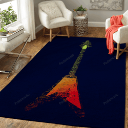 Rock Guitar Instruments Music Art For Fans Area Rug Living Room Carpet Rug Regtangle Carpet Floor Decor Home Decor