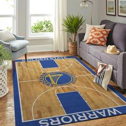 NBA Golden State Warriors Rectangle Rug Personalized Non-Slip Carpet Gift For Basketball Fans 2003272
