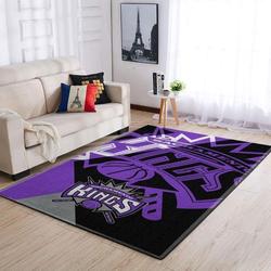 NBA Sacramento Kings Rectangle Rug Personalized Non-Slip Carpet Gift For Basketball Fans 2004047 2