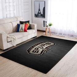 NBA San Antonio Spurs Rectangle Rug Personalized Non-Slip Carpet Gift For Basketball Fans V1746