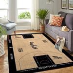 san antonio spurs court area rug nba basketball team logo carpet living room rugs rug regtangle carpet floor decor home decor 0