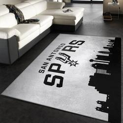 NBA San Antonio Spurs Rectangle Rug Personalized Non-Slip Carpet Gift For Basketball Fans 1