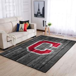 NFL Cleveland Indians Wooden Style Area Rug Living Room Rug Home Decor 2003272