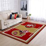san francisco 49ers area rug living room rug home decor nfl football floor decor 03111 0