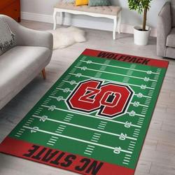 NCAA Nc State Wolfpack Home Field Carpet Living Room Rug Regtangle Carpet 2