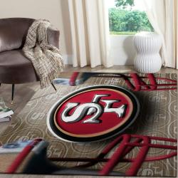 NFL San Francisco 49ers Rectangle Rug Personalized Non-Slip Carpet Gift For Football Fans V560