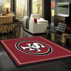 NFL San Francisco 49ers Rectangle Rug Personalized Non-Slip Carpet Gift For Football Fans V590