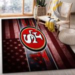 san francisco 49ers nfl 17 area rug living room and bed room rug rug regtangle carpet floor decor home decor 0
