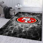 san francisco 49ers nfl 24 area rug living room and bed room rug rug regtangle carpet floor decor home decor 0