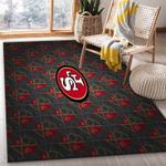 san francisco 49ers nfl 3 area rug living room and bed room rug rug regtangle carpet floor decor home decor 0