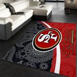 san francisco 49ers nfl 9 area rug living room and bed room rug rug regtangle carpet floor decor home decor 0