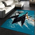 san jose sharks nhl 2 area rug living room and bed room rug rug regtangle carpet floor decor home decor 0