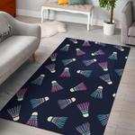 shuttlecock badminton pattern print area rug living room rug home decor 0