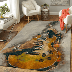 Slash’S Electric Guitar Iconic Guitars Art For Fans Area Rug Living Room Carpet Rug Regtangle Carpet Floor Decor Home Decor