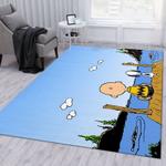 snoopy and charlie brown area rug living room and bed room rug rug regtangle carpet floor decor home decor 0