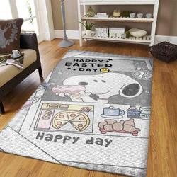Snoopy Area Rug Disney Rugs Rug Regtangle Carpet Floor Decor Home Decor V6715