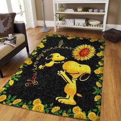 Snoopy Area Rug Disney Rugs Rug Regtangle Carpet Floor Decor Home Decor V6718