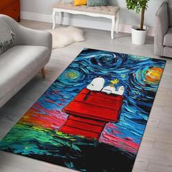Snoopy Area Rug Non-Slip Cartoon Carpet Home Decor Gift Idea For Fans