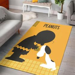 Snoopy Area Rug Non-Slip Cartoon Carpet Home Decor Gift Idea For Fans