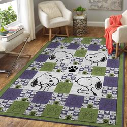 Snoopy Area Rug Non-Slip Cartoon Carpet Home Decor Gift Idea For Fans