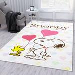 snoopy love area rug living room and bed room rug rug regtangle carpet floor decor home decor 0