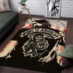 Sons Of Anarchy Area Rug Living Room Rug Home Decor Movie Floor Decor 021134