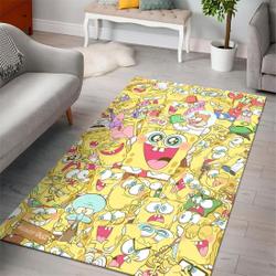 SpongeBob SquarePants Area Rug Non-Slip Cartoon Carpet Home Decor Gift Idea For Fans