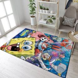 Spongebob Patrick Star And Friends Area Rug Non-Slip Cartoon Carpet Home Decor Gift Idea For Fans