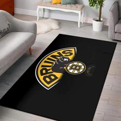 NHL Boston Bruins Rectangle Rug Personalized Non-Slip Carpet Gift For Ice Hockey Fans