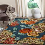 sugar skulls area rug living room rug home decor home decor bedroom living room decor 0