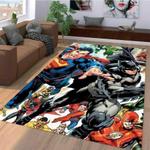 superman and batman area rug living room rug home decor superhero movie ofd 10115 0