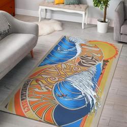 Surfing Art Area Rug Living Room Rug Home Decor Home Decor Bedroom Living Room Decor