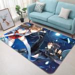 sword art online anime 4 area rug living room and bed room rug rug regtangle carpet floor decor home decor 0