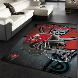 NFL Tampa Bay Buccaneers Rectangle Rug Personalized Non-Slip Carpet Gift For Football Fans 22