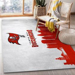 NFL Tampa Bay Buccaneers Rectangle Rug Personalized Non-Slip Carpet Gift For Football Fans 9