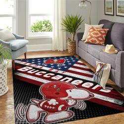 NFL Tampa Bay Buccaneers Rectangle Rug Personalized Non-Slip Carpet Gift For Football Fans
