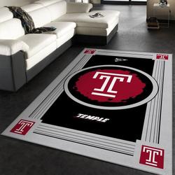 Temple Owls Ncaa 1 Area Rug Living Room And Bed Room Rug Rug Regtangle Carpet