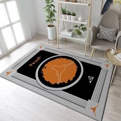 Texas Longhorns Ncaa Team Logo Nice Gift Home Decor Rectangle Area Rug
